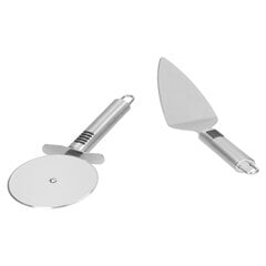 Pizzaleikkuri 2 kpl ruostumattomasta teräksestä valmistettu kiillotusprosessi Ergonominen kahva Lapio Rolling Cut Pizza Cutter hinta ja tiedot | Veitset ja tarvikkeet | hobbyhall.fi