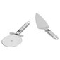 Pizzaleikkuri 2 kpl ruostumattomasta teräksestä valmistettu kiillotusprosessi Ergonominen kahva Lapio Rolling Cut Pizza Cutter hinta ja tiedot | Veitset ja tarvikkeet | hobbyhall.fi