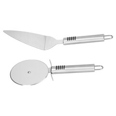 Pizzaleikkuri 2 kpl ruostumattomasta teräksestä valmistettu kiillotusprosessi Ergonominen kahva Lapio Rolling Cut Pizza Cutter hinta ja tiedot | Veitset ja tarvikkeet | hobbyhall.fi