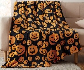 Halloween kurpitsa huopa on pehmeä, lämmin ja kevyt hinta ja tiedot | Peitot | hobbyhall.fi