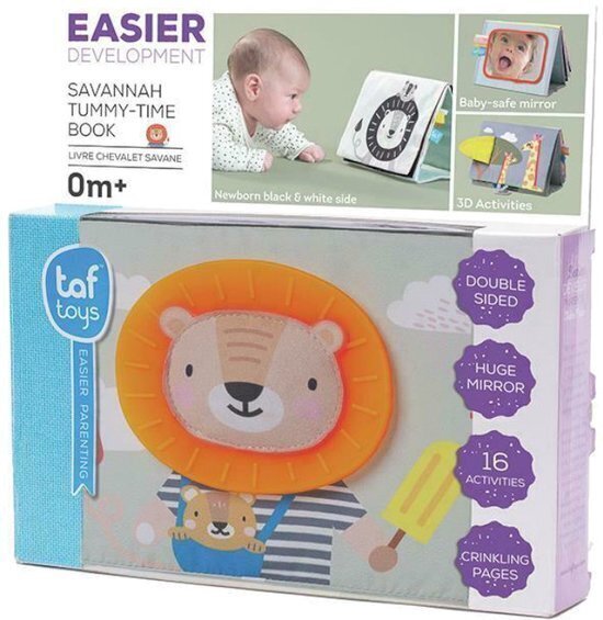 Edukatiivinen kirja vauvoille Taf Toys Savannah Tummy time hinta ja tiedot | Kehittävät lelut | hobbyhall.fi