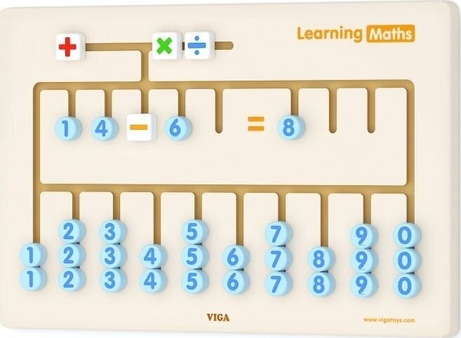 Puulevy Opi matematiikkaa Viga, 50675 hinta ja tiedot | Kehittävät lelut | hobbyhall.fi