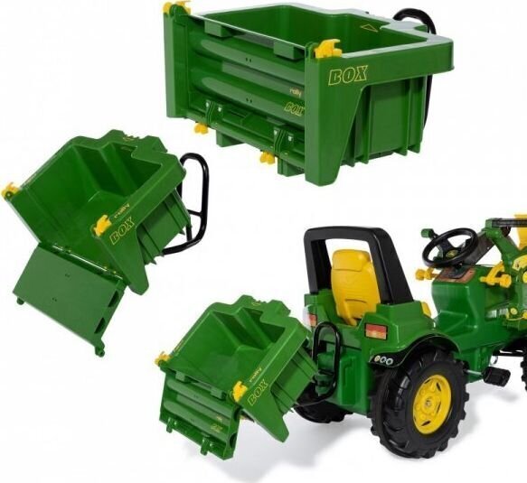 Kontti traktoriin Rolly Toys Rolly Box John Deere hinta ja tiedot | Poikien lelut | hobbyhall.fi