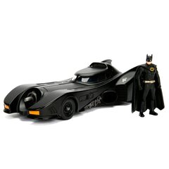 Metal DC Comics Batman Batmobile 1989 auto + figuurisetti, musta hinta ja tiedot | Poikien lelut | hobbyhall.fi