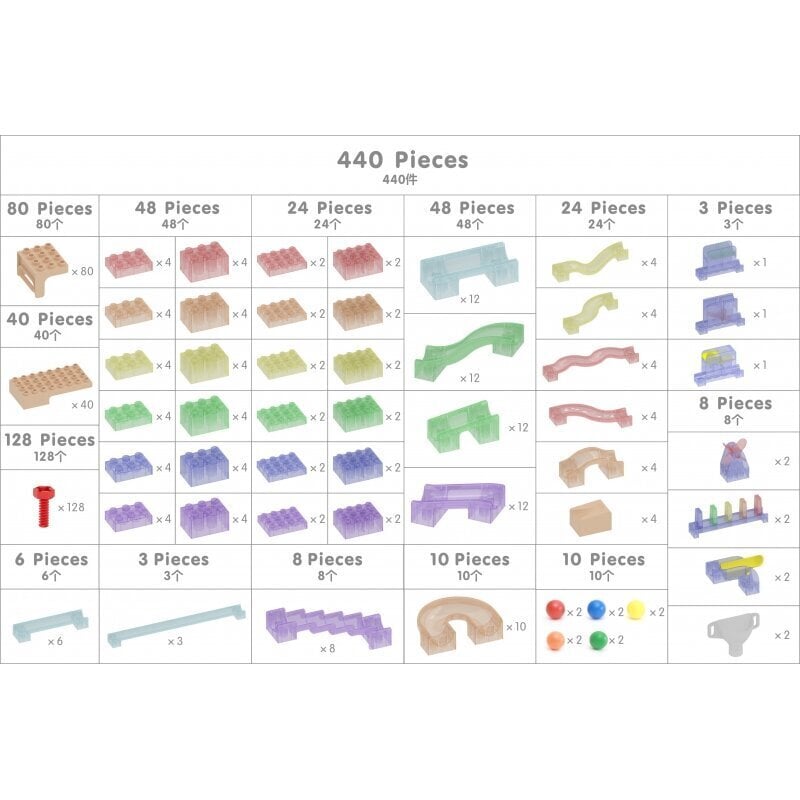 Varsilevytarvikkeet, 440 kpl. hinta ja tiedot | Kehittävät lelut | hobbyhall.fi