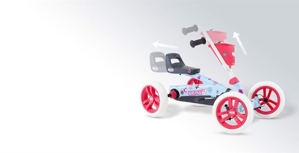 Berg Go-kart Buzzy Bloom 2-in-1 auto lapsille hinta ja tiedot | Poikien lelut | hobbyhall.fi