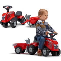 Traktori perävaunulla Massey Ferguson, punainen hinta ja tiedot | Poikien lelut | hobbyhall.fi