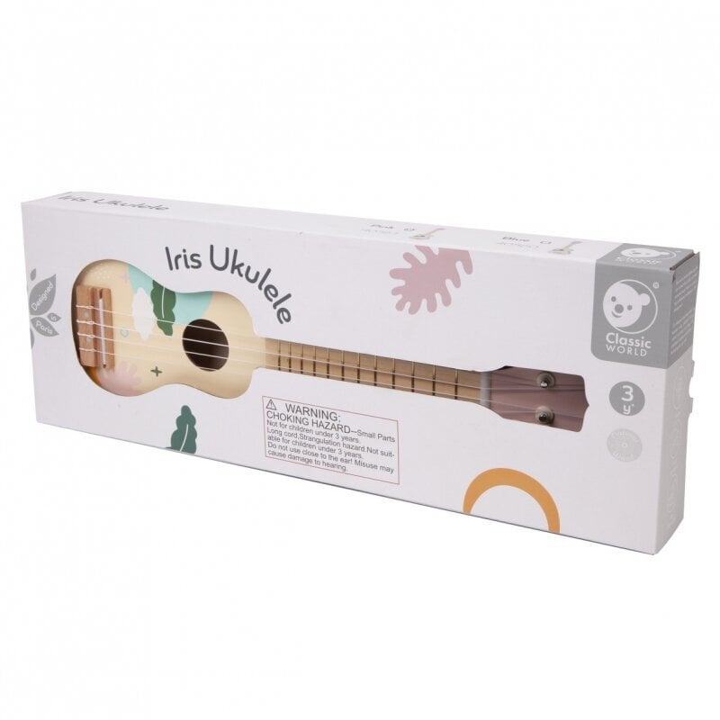 Puinen lasten ukulele, pinkki hinta ja tiedot | Tyttöjen lelut | hobbyhall.fi