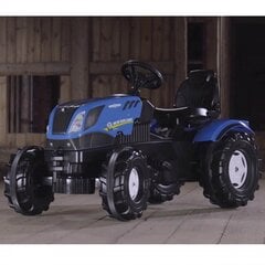 Lasten traktori polkimilla New Holland FarmTrac Rolly Toys, sininen hinta ja tiedot | Poikien lelut | hobbyhall.fi