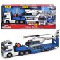 Poliisiauto ja helikopteri Majorette Grand Volvo Police Set Police, 35cm hinta ja tiedot | Poikien lelut | hobbyhall.fi