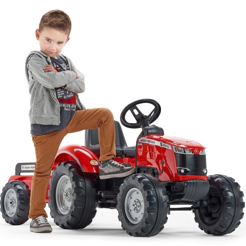 Traktori Massey Ferguson Red perävaunulla hinta ja tiedot | Poikien lelut | hobbyhall.fi