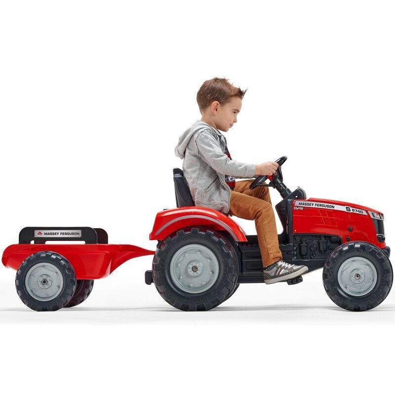 Traktori Massey Ferguson Red perävaunulla hinta ja tiedot | Poikien lelut | hobbyhall.fi