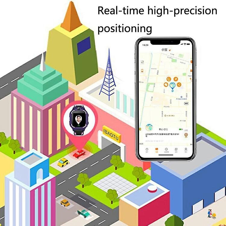 Z6 lasten puhelinkello Smart Positioning koko kosketusnäytöllinen opiskelijakello (violetti) hinta ja tiedot | Älykellot | hobbyhall.fi