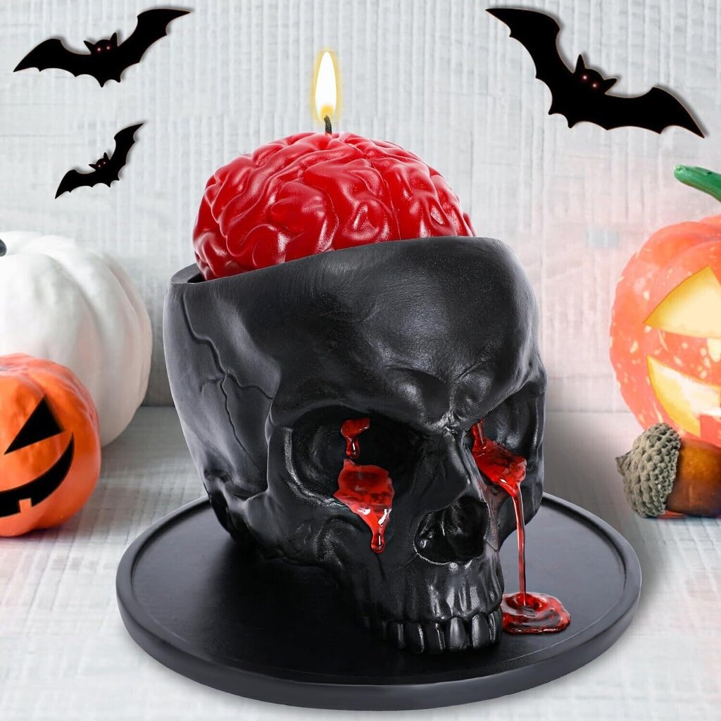 Pääkallokynttilä Halloween hinta ja tiedot | Kynttilät ja kynttilänjalat | hobbyhall.fi