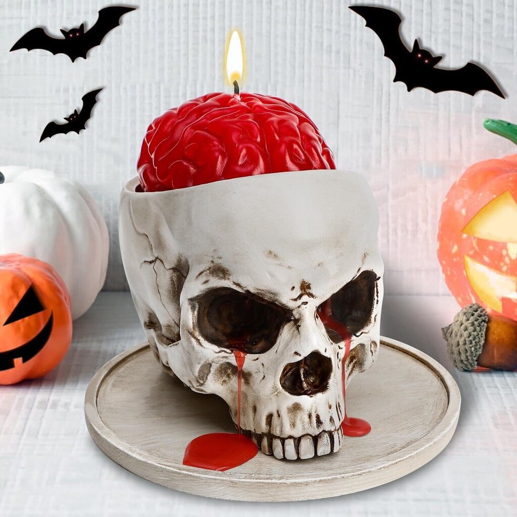 Pääkallokynttilä Halloween hinta ja tiedot | Kynttilät ja kynttilänjalat | hobbyhall.fi