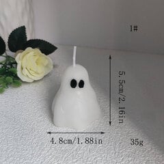 Halloween haamukynttilä, 2 kpl hinta ja tiedot | Kynttilät ja kynttilänjalat | hobbyhall.fi