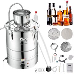 Sähkölisä alkoholin tislausjärjestelmä Vevor, 30 L, 1800 W hinta ja tiedot | Keittiövälineet | hobbyhall.fi