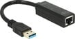 Delock - Kartta sieciowa USB 3.0 -> RJ-45 1GB kaapelilla hinta ja tiedot | Adapterit | hobbyhall.fi