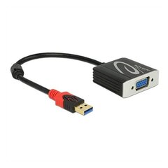 Delock 62738, USB-A M/VGA F hinta ja tiedot | Adapterit | hobbyhall.fi