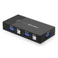 Ugreen kytkentäsovitin KVM, 2x VGA, 2x USB 2.0, musta hinta ja tiedot | Adapterit | hobbyhall.fi