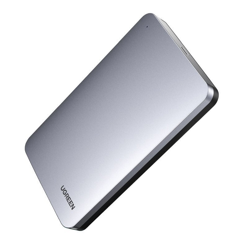 Alumiininen ulkoinen kiintolevykotelo 2.5'' SATA 3.0 6Gbps USB-C, harmaa hinta ja tiedot | Adapterit | hobbyhall.fi