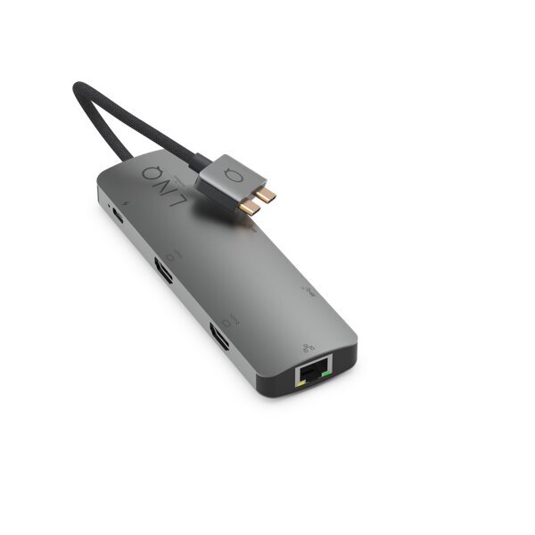 linq LQ48011 7in2 D2 Pro MST USB-C Multi-Port Hub hinta ja tiedot | Adapterit | hobbyhall.fi