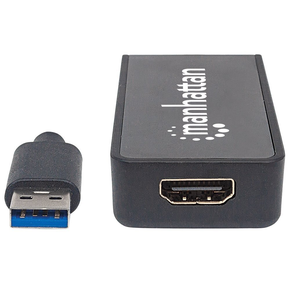 Grafiikkasovitin Manhattan SuperSpeed ​​​​USB 3.0 - HDMI M/F 1080P, 5 Gb/s hinta ja tiedot | Adapterit | hobbyhall.fi