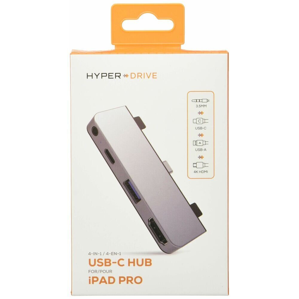 USB-keskitin Hyper Drive HD 319E, USB 2.0 - USB A hinta ja tiedot | Adapterit | hobbyhall.fi