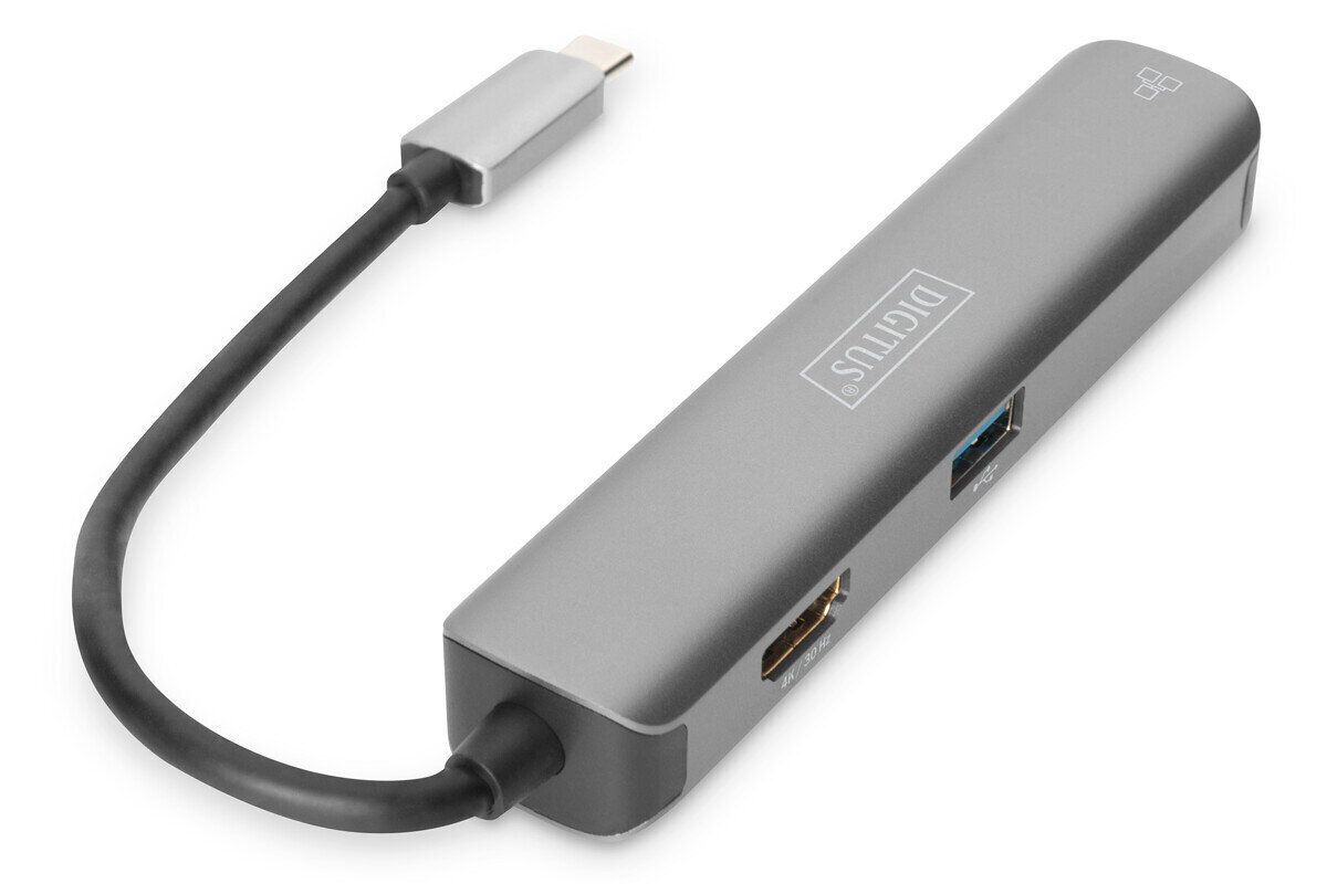 Digitus USB-C-sovitin, DA-70892, USB 3.0 hinta ja tiedot | Adapterit | hobbyhall.fi