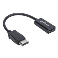 Sovitin Manhattan DisplayPort HDMI M/F 15cm full HD 1080P hinta ja tiedot | Adapterit | hobbyhall.fi