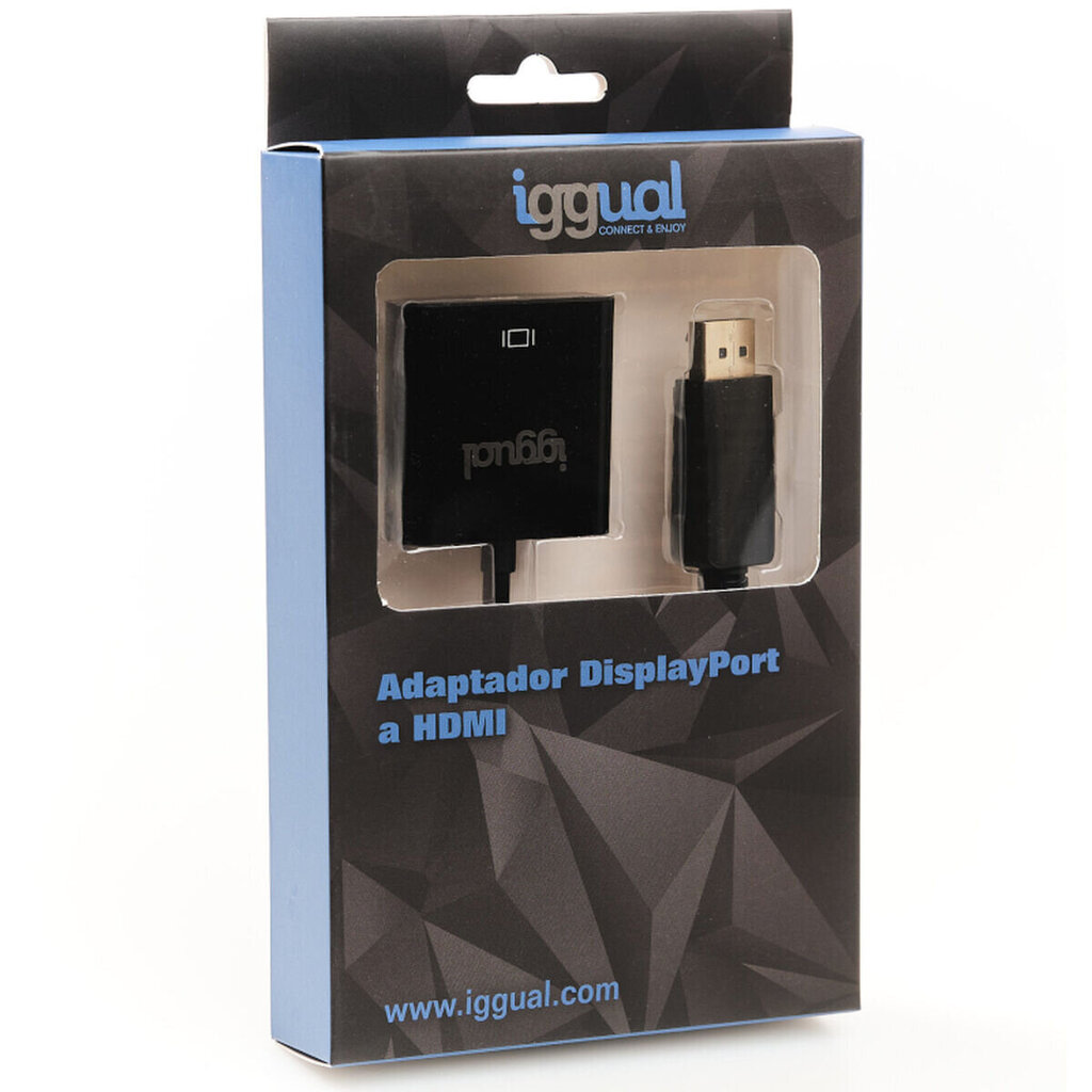 Iggual IGG318041, DP/HDMI, 0,25 m hinta ja tiedot | Adapterit | hobbyhall.fi