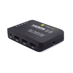 Vaihda Techly HDMI 2.0 5x1 4K*60Hz HDR hinta ja tiedot | Adapterit | hobbyhall.fi