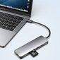 Kannettava tietokonesovitin Co2 Hub 9in1 for Mac Book Pro USB-C HDMI 4K SD-kortti Micro SD-kortti Gigabit Ethernet 3,5 mm liitin USB-C Space Harmaa väri hinta ja tiedot | Adapterit | hobbyhall.fi