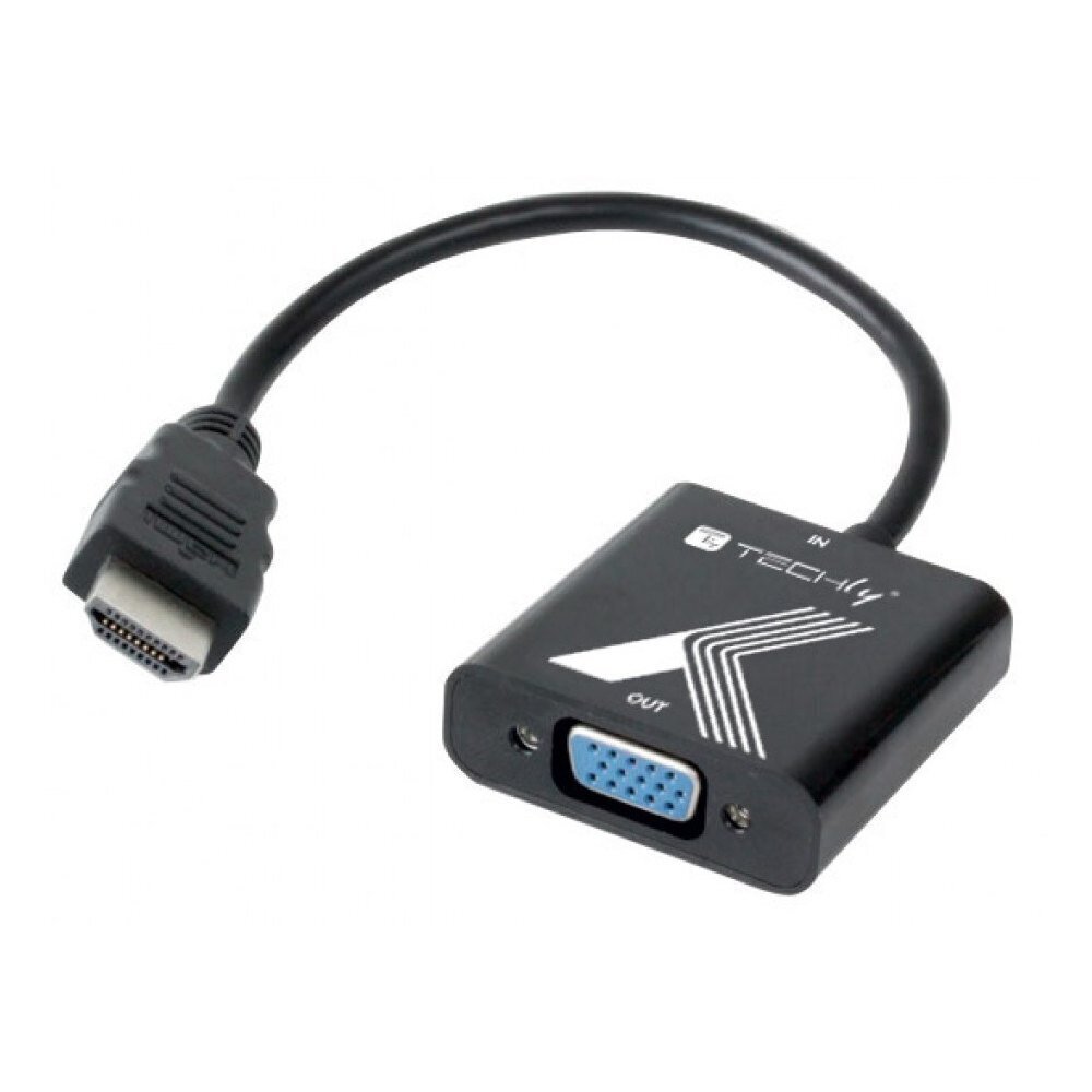 Teknisesti HDMI - VGA D-Sub 1920x1200 M/F hinta ja tiedot | Adapterit | hobbyhall.fi