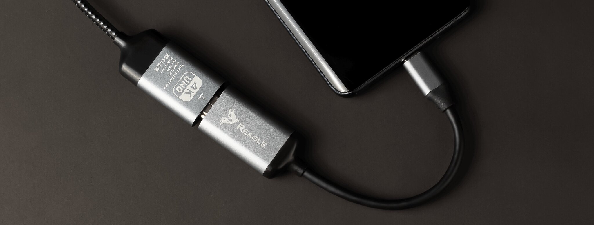 Adapteri Reagle USB C-HDMI 4K hinta ja tiedot | Adapterit | hobbyhall.fi