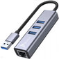 Adapteri Reagle Gigabit LAN Ethernet RJ-45 USB 3.2 Gen 1 hinta ja tiedot | Adapterit | hobbyhall.fi