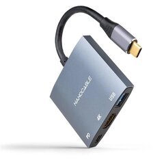 USB-sovitin Nanocable 10.16.4306 4K Ultra HD hinta ja tiedot | Adapterit | hobbyhall.fi