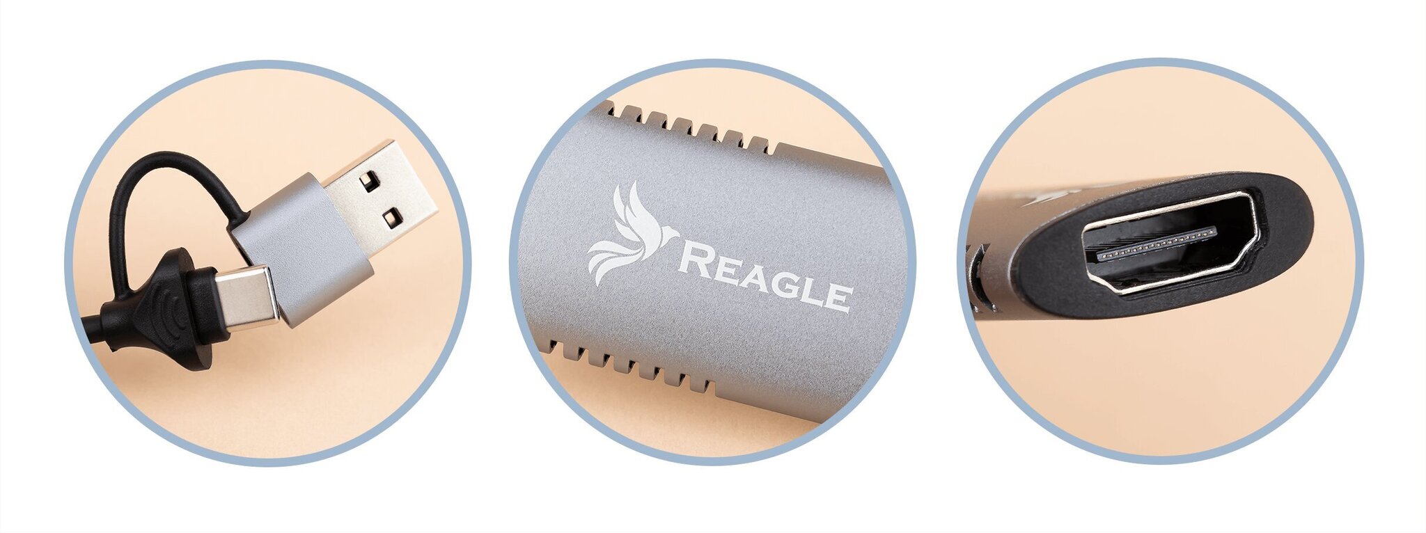 Reagle RYVC3AC hinta ja tiedot | Adapterit | hobbyhall.fi