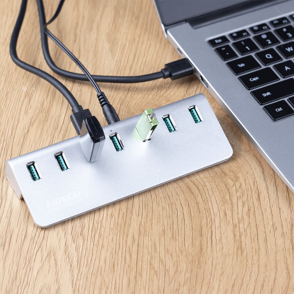 USB 3.2 Hub Active 10 Gbps virtalähteen jakaja hinta ja tiedot | Adapterit | hobbyhall.fi