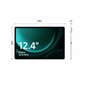 Samsung Galaxy Tab S9 FE+ 128 Gt harmaa hinta ja tiedot | Tabletit | hobbyhall.fi