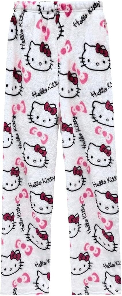 Naisten flanelli Hello Kitty -pyjamahousut hinta ja tiedot | Yöasut ja pyjamat | hobbyhall.fi