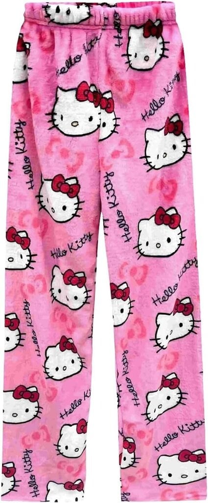 Naisten flanelli Hello Kitty -pyjamahousut hinta ja tiedot | Yöasut ja pyjamat | hobbyhall.fi