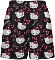 Naisten flanelli Hello Kitty -lyhyet pyjamahousut hinta ja tiedot | Yöasut ja pyjamat | hobbyhall.fi