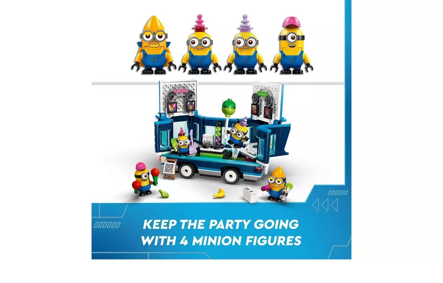 75581 LEGO® Minions Juhlabussi, 379 osaa hinta ja tiedot | LEGOT ja rakennuslelut | hobbyhall.fi