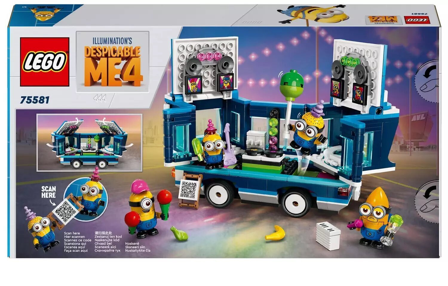 75581 LEGO® Minions Juhlabussi, 379 osaa hinta ja tiedot | LEGOT ja rakennuslelut | hobbyhall.fi