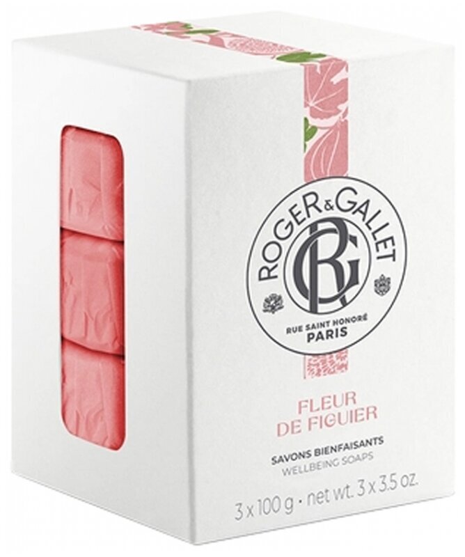 Vartalosaippuat Roger &amp; Gallet Fleur de Figuier, 3x100 g hinta ja tiedot | Saippuat | hobbyhall.fi