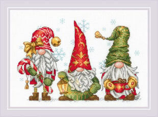 Ristipistosarja Riolis. Jolly Gnomes 30x21 SR2234 hinta ja tiedot | Kirjontatarvikkeet | hobbyhall.fi