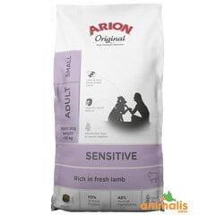 Arion Original Sensitive suaugusiems mažų veislių šunims su ėriena ir ryžiais, 2 kg hinta ja tiedot | Koiran kuivaruoka | hobbyhall.fi