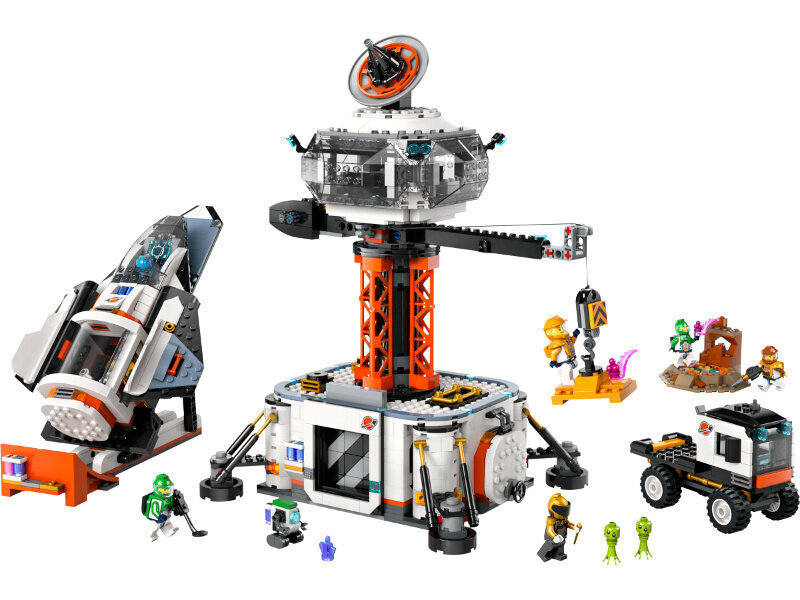 60434 LEGO® City Space Station and Rocket Launchpad, avaruusasema, 1422 palaa hinta ja tiedot | LEGOT ja rakennuslelut | hobbyhall.fi