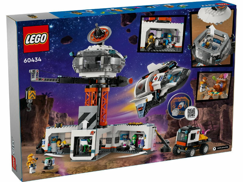 60434 LEGO® City Space Station and Rocket Launchpad, avaruusasema, 1422 palaa hinta ja tiedot | LEGOT ja rakennuslelut | hobbyhall.fi